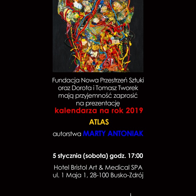 Kalendarz na rok 2019 „Atlas” Marty Antoniak