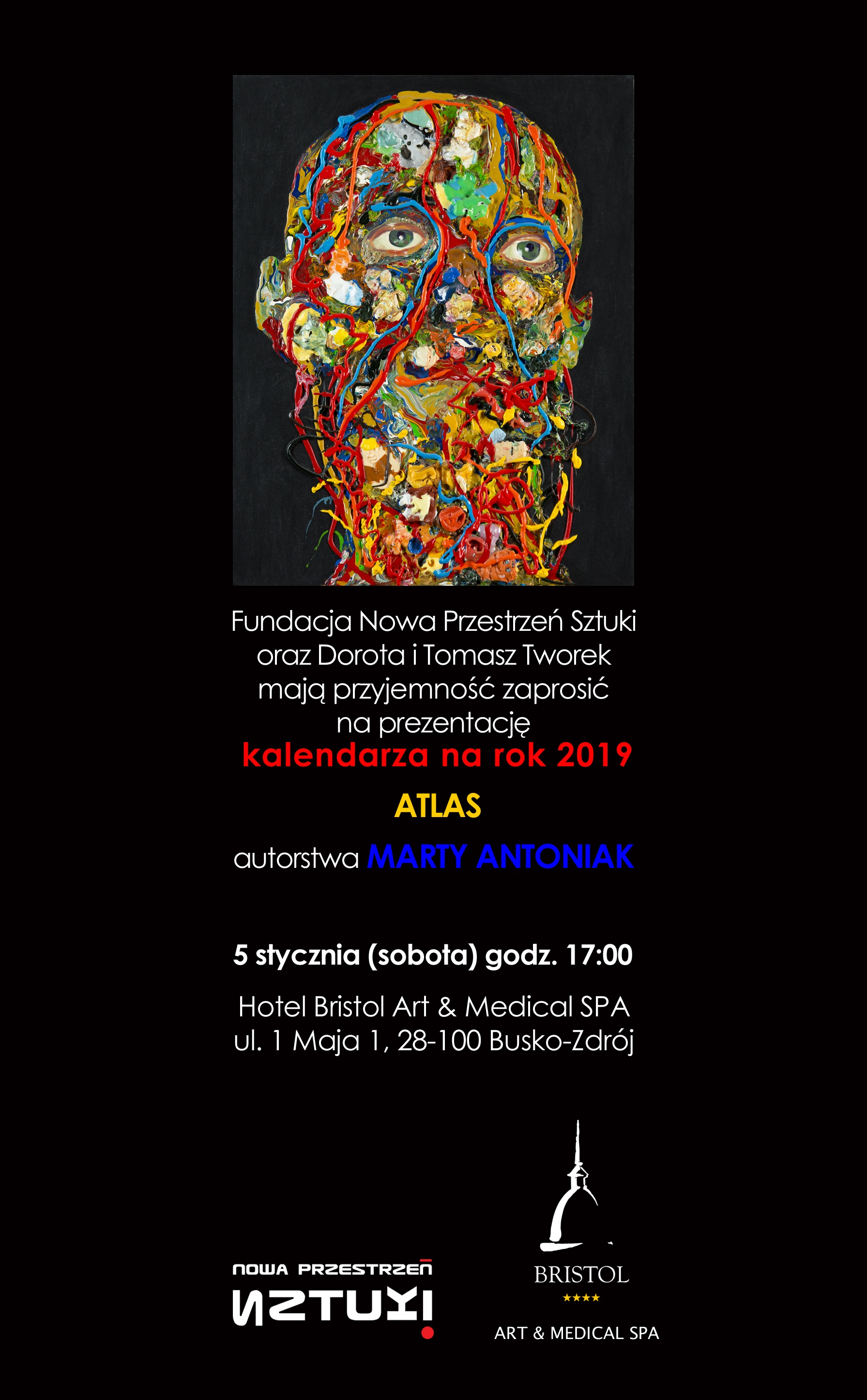 Kalendarz na rok 2019 „Atlas” Marty Antoniak